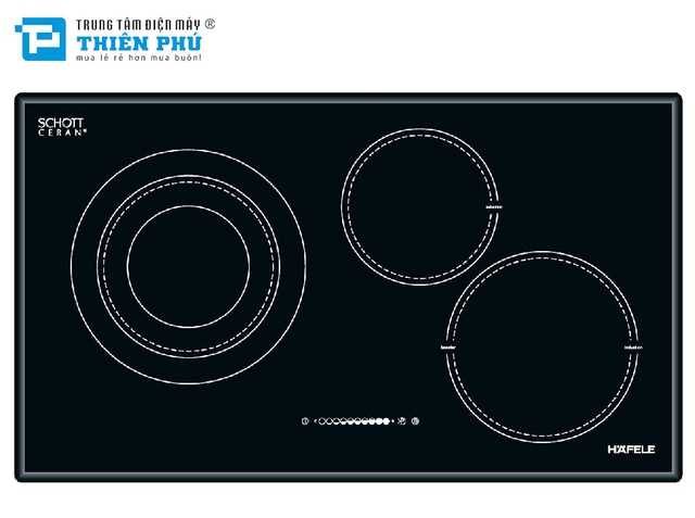 Bếp Điện Từ Hafele 3 Vùng Nấu HC-M773A (536.01.705)