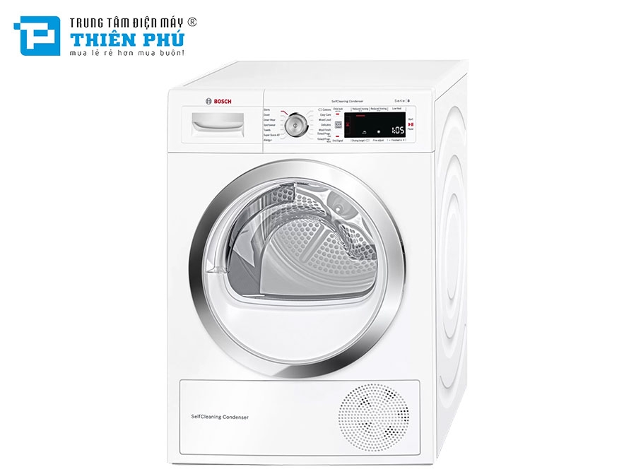 Máy Sấy Quần Áo Bosch 9Kg WTW87560GB Serie 8