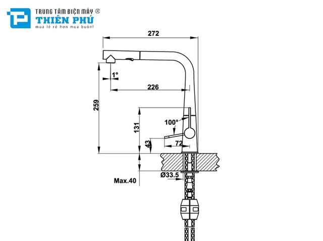 Vòi Rửa Bát Hafele HT20-GH1P259