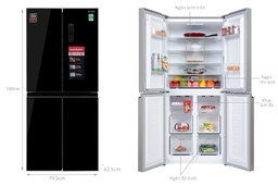 Đánh giá tủ lạnh Sharp inverter 404 lít SJ-FX420VG-BK 4 cánh đang tạo được niềm tin cho khách hàng hiện nay