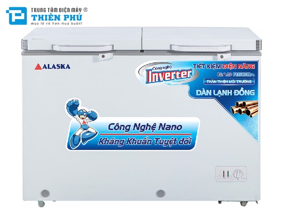 Tủ Đông Inverter Alaska BCD-5568CI 2 Ngăn 2 Cánh 372 Lít
