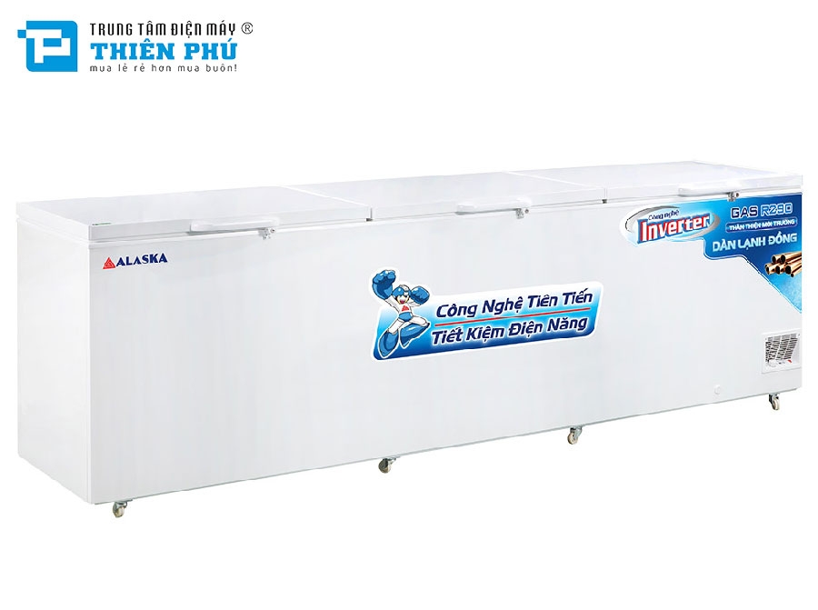 Tủ Đông Alaska Inverter HB-1100CI 1 Ngăn 3 Cánh 742 Lít