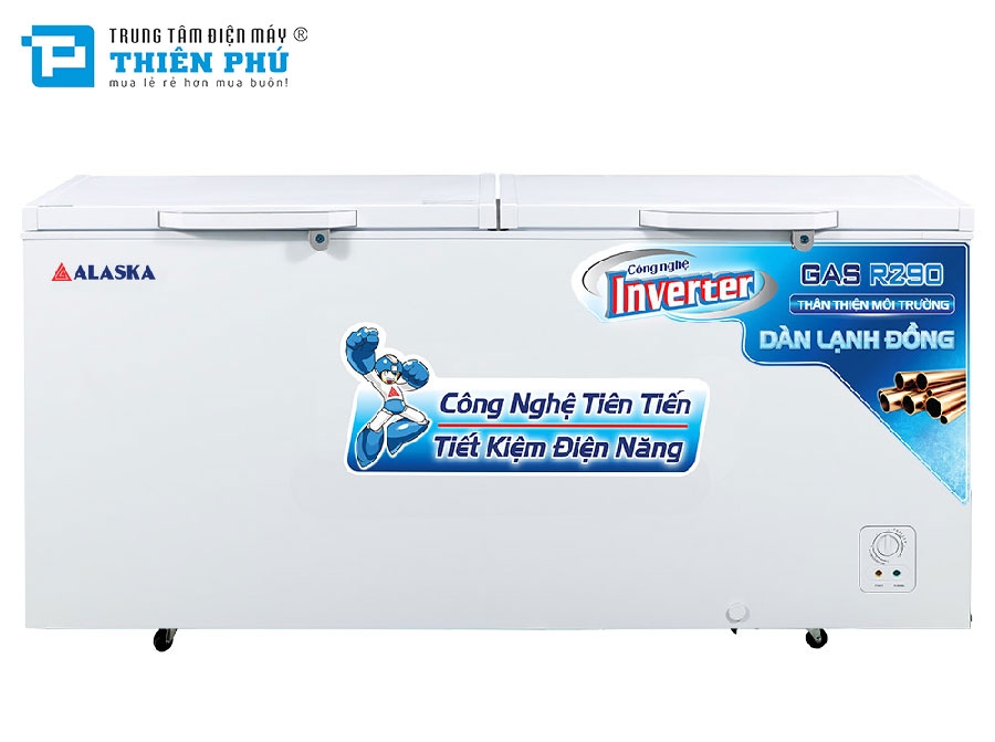 Tủ Đông Alaska Inverter HB-890CI 1 Ngăn 2 Cánh 588 Lít