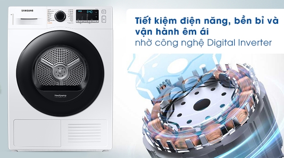 4 công nghệ ăn điểm nhất của máy sấy quần áo Samsung DV90TA240AE/SV bạn hãy nắm rõ