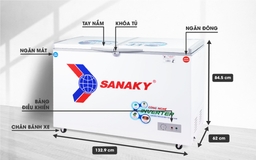 Những điểm nhấn tạo nên giá trị đặc biệt cho tủ đông Sanaky 2 ngăn VH-4099W3