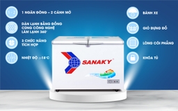 Review chi tiết Tủ Đông Sanaky VH-4099A1 1 Ngăn Đông 305 Lít