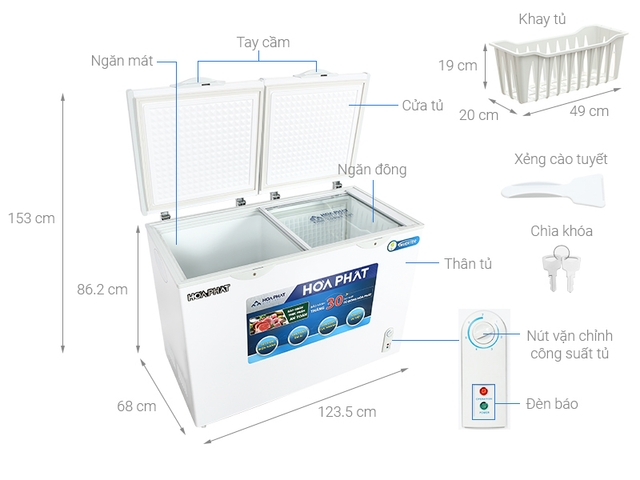 Tủ đông Funiki HCFI 656S2Đ2 – Lựa chọn hoàn hảo để bảo vệ thực phẩm nhiều ngày