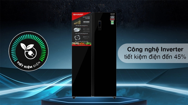 Nên mua tủ lạnh Sharp 2 cánh có màn hình cảm ứng ngoài SJ-SBX440VG-BK