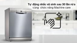 Vệ sinh máy rửa bát Bosch SMS2IVI61E nhanh chóng chỉ với một lần nhấn nút