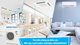 Tìm hiểu những ưu điểm của điều hòa multi Daikin inverter 24000btu 4MKM68RVMV