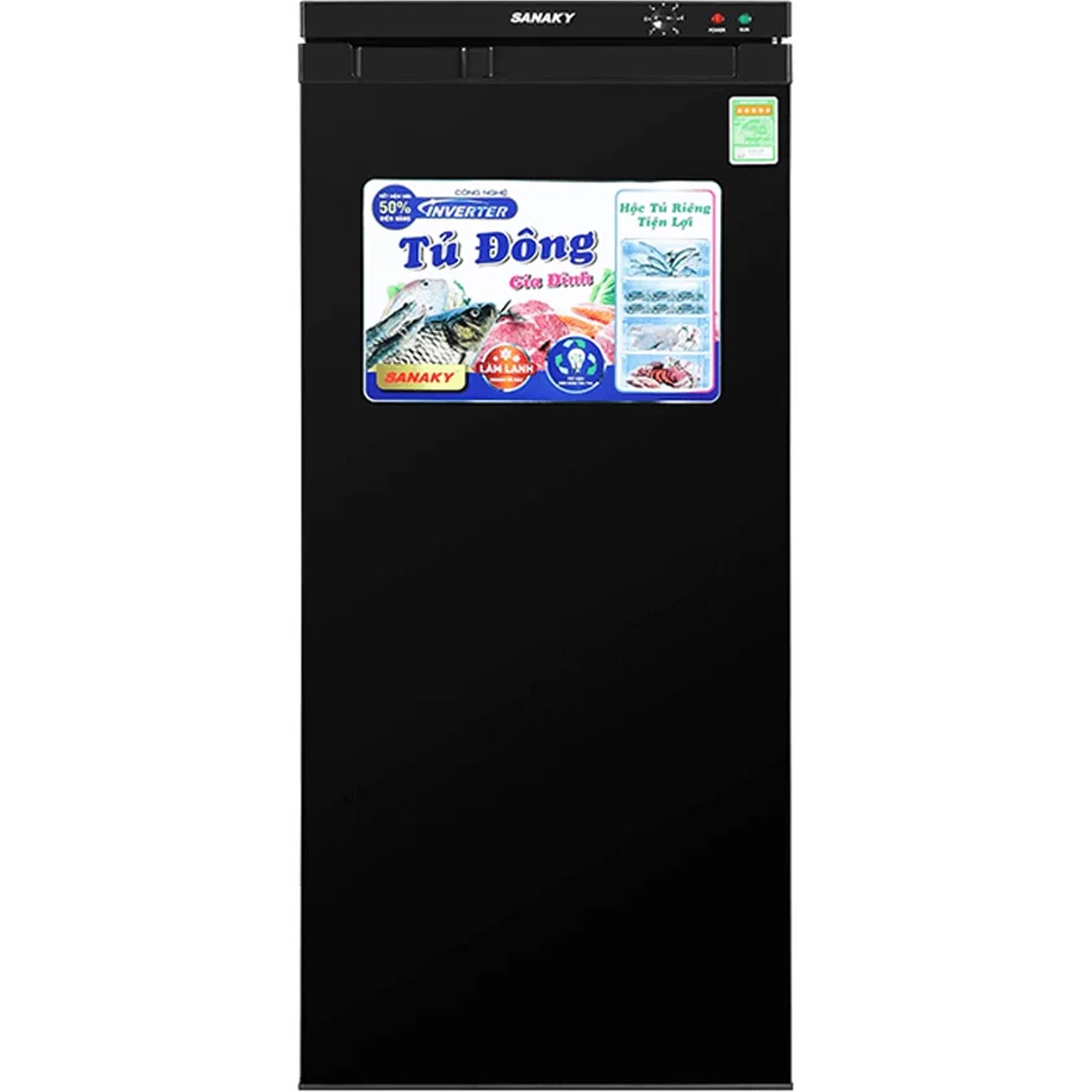 Tủ đông đứng Sanaky Inverter VH-180VD3, lựa chọn tối ưu cho việc bảo quản thực phẩm của gia đình