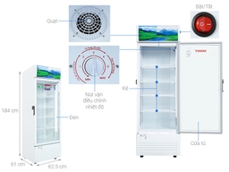 Đánh giá hiệu quả làm lạnh và tiết kiệm điện của tủ mát Sanaky 1 cánh VH-3589K3