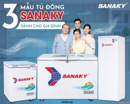 Top 3 tủ đông Sanaky Inverter giá rẻ được bán chạy nhất tại Điện Máy Thiên Phú