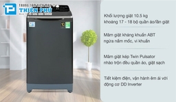 Máy giặt Aqua Inverter 10,5Kg AQW-DR105FT.BK: Đánh tan nỗi lo về giặt giũ của mọi gia đình