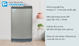 Máy giặt Aqua 8kg AQW-KS80GT.S &#8211; Giải pháp hoàn hảo cho việc giặt đồ hàng ngày