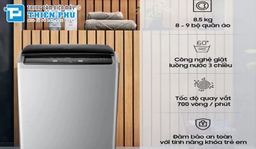 Giới thiệu máy giặt Sharp 8.5kg ES-Y85HV-S và hướng dẫn mua hàng