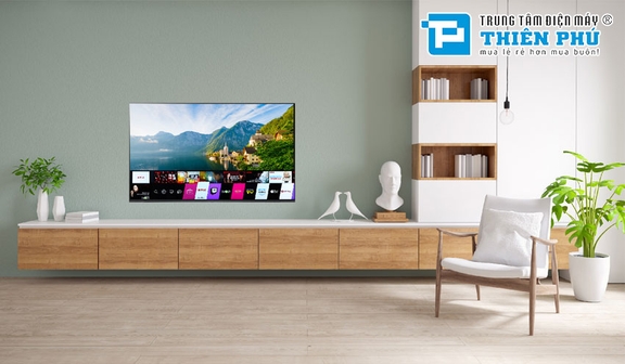 Tại sao phòng khách chung cư nhỏ nên chọn tivi LG 43 inch 4K 43UA8055PSA?