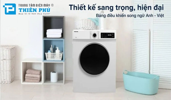 Máy sấy quần áo Toshiba 7Kg TD-H80SEV(WK) sấy khô hoàn hảo chi phí tối ưu