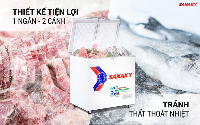 Tủ đông Sanaky Inverter VH-2599A3 và những điều bạn nên biết trước khi mua