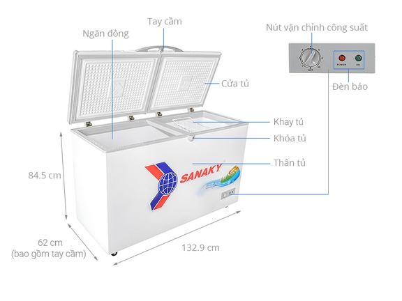 Nên chọn tủ đông 1 ngăn hay 2 ngăn? Cân nhắc giữa Sanaky VH-4099A1 và VH-5699W1
