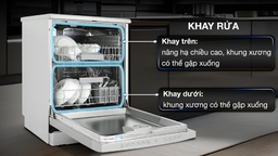 So sánh máy rửa bát 12 bộ Hafele HDW-F60G và Bosch SMS4IVI01P