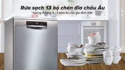 So sánh máy rửa bát 13 bộ Electrolux ESF8730ROX và Bosch SMS6ECI93E