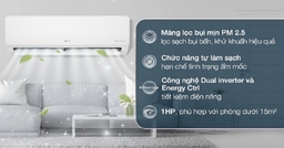 6 Triệu có ngay điều hòa LG 9000Btu 1 chiều V10WIN