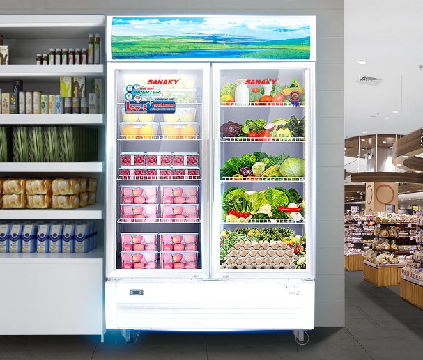 Tủ mát Sanaky VH-8009HP với dung tích 600 lít là lựa chọn hoàn hảo cho hộ kinh doanh thực phẩm