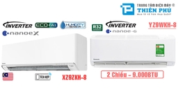 So sánh giữa 2 model điều hòa Panasonic 2 chiều CU/CS-XZ9ZKH-8 và CU/CS-YZ9WKH-8