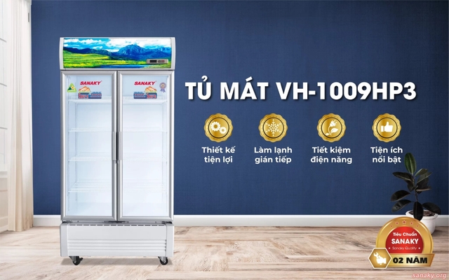 Tủ mát Sanaky VH-1009HP3 giúp giải quyết mọi vấn đề về thực phẩm cho người tiêu dùng