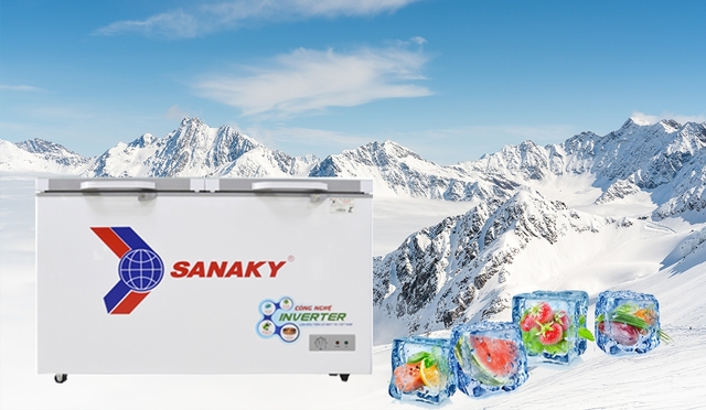 Đánh giá tổng quan về tủ đông Sanaky inverter 280 lít 1 ngăn VH-2899A4K