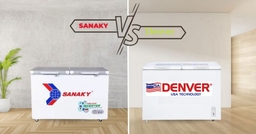 Cùng tầm giá thì nên mua tủ đông Sanaky VH-4099W3 hay Denver AS 428MDI