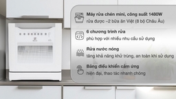 Electrolux ESF6010BW: Máy rửa bát &#8220;quốc dân&#8221; cho gia đình 3 người