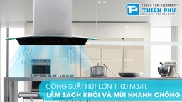 Tư vấn máy hút mùi kính cong các loại êm và hút siêu khỏe cho gia đình