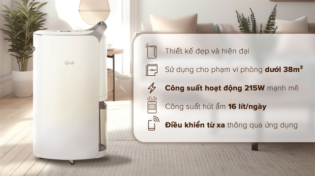 Những lý do bạn nên sở hữu máy hút ẩm LG MD16GQSE0 ngay hôm nay