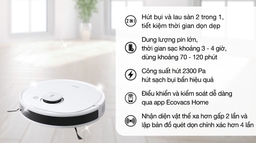 Robot hút bụi Ecovacs Deebot N8: Giải pháp thông minh cho sạch sẽ nhà cửa