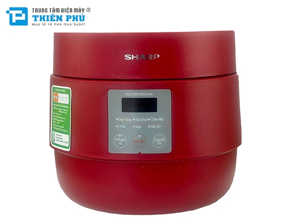 Nồi Cơm Điện Tử Sharp KS-COM100DV-RD 1.0 Lít