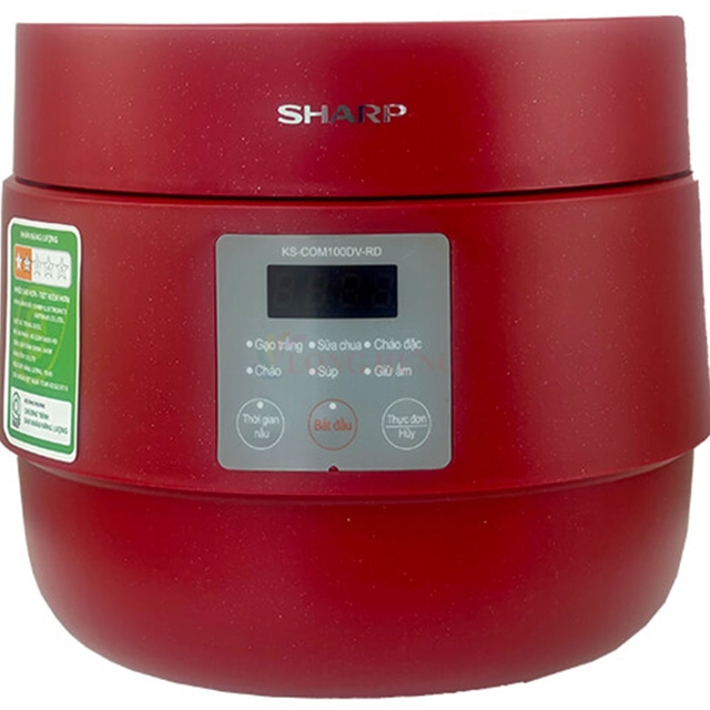 Nồi Cơm Điện Tử Sharp KS-COM100DV-RD 1.0 Lít
