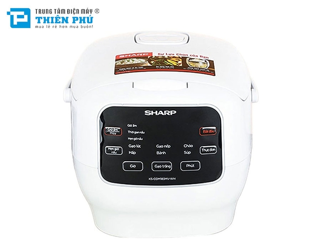 Nồi Cơm Điện Tử Sharp KS-COM183MV-WH 1.8 Lít