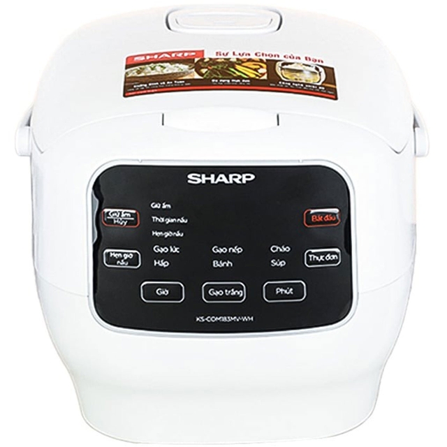 Nồi Cơm Điện Tử Sharp KS-COM183MV-WH 1.8 Lít