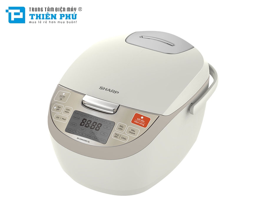 Nồi Cơm Điện Tử Sharp KS-COM193EV-GL 1.8 Lít