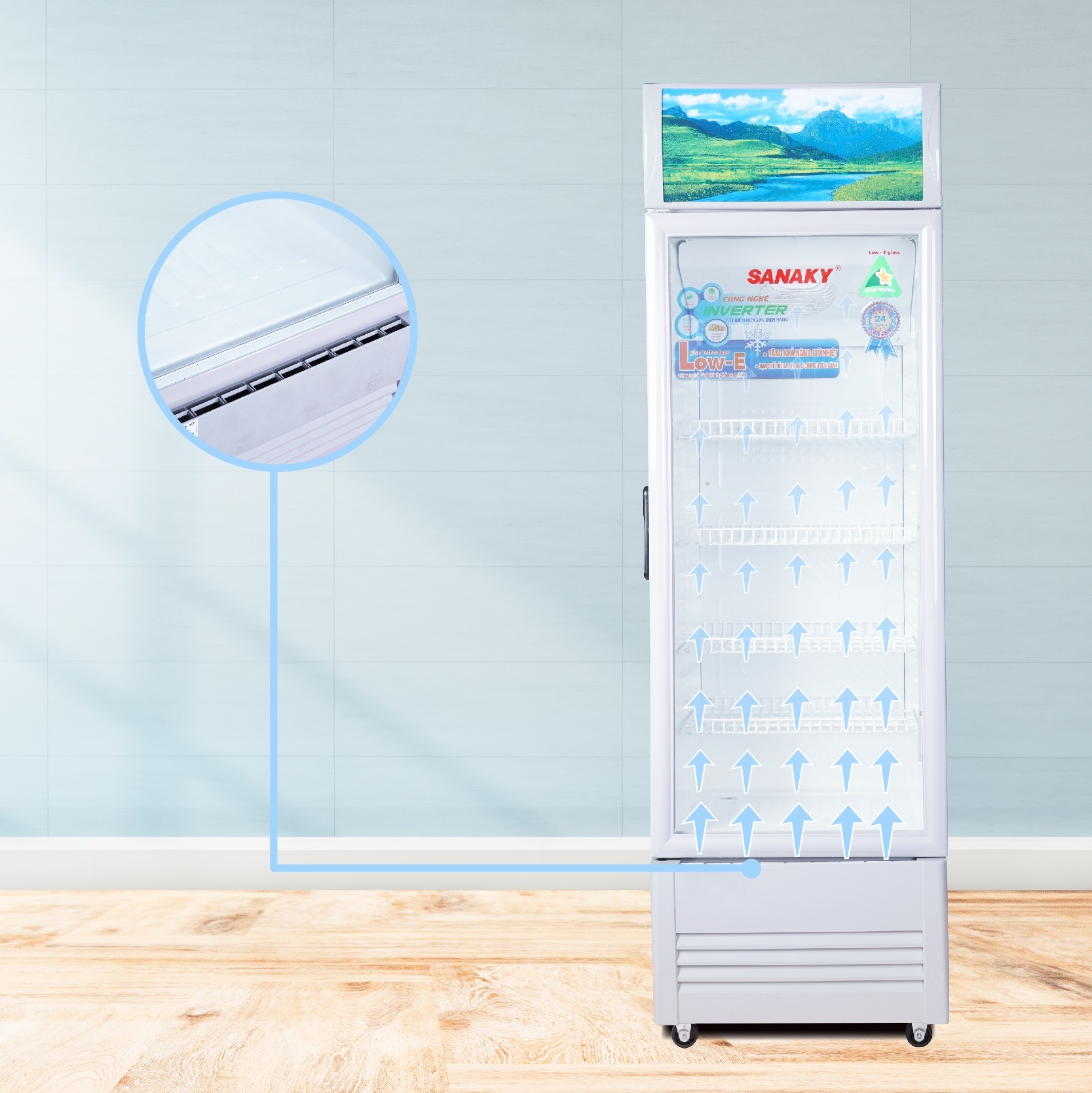 Tìm hiểu tính năng, công nghệ nổi bật có trên tủ mát Sanaky 1 cánh VH-258K3L