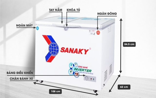 Nên mua tủ đông Sanaky 2 ngăn VH-2899W3 không? Ưu, nhược điểm là gì?