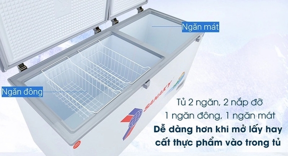 Chia sẻ về các đặc điểm nổi bật trên tủ đông Sanaky VH-5699W3
