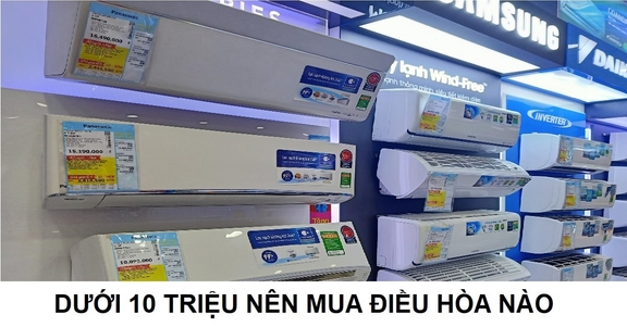 Top 3 điều hòa 1 chiều dưới 10 triệu tốt nhất đáng lựa chọn trong mùa Hè 2024
