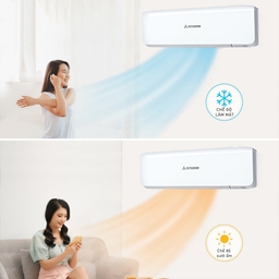 Chế độ sưởi trên điều hòa Mitsubishi 2 chiều MSZ-HT35VF có tốn điện không?