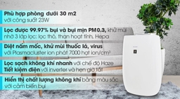 Khám phá những lý do nên mua máy lọc không khí Sharp FP-J40E-W cho gia đình