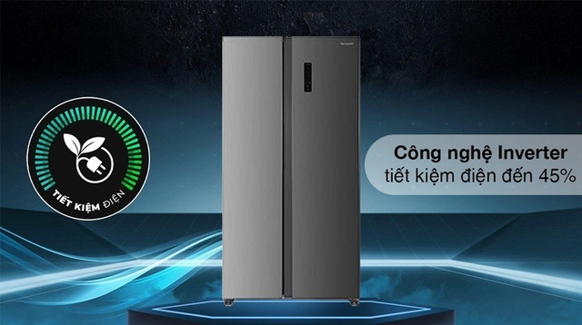 Một số thông tin đáng chú ý về tủ lạnh Sharp 2 cánh SJ-SBXP600V-DS