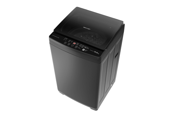 Máy giặt Sharp 12kg ES-W12NV-GY được thiết kế đơn giản nhưng vẫn đủ các tính năng phục vụ nhu cầu giặt giũ