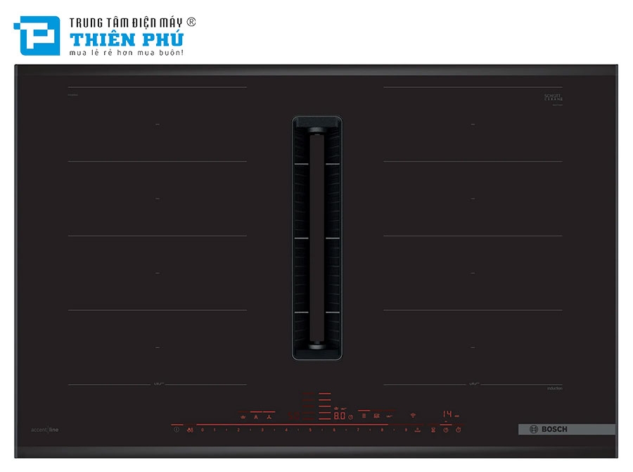 Bếp Từ Kết Hợp Hút Mùi Bosch PXX895D66E 4 Vùng Nấu Series 8